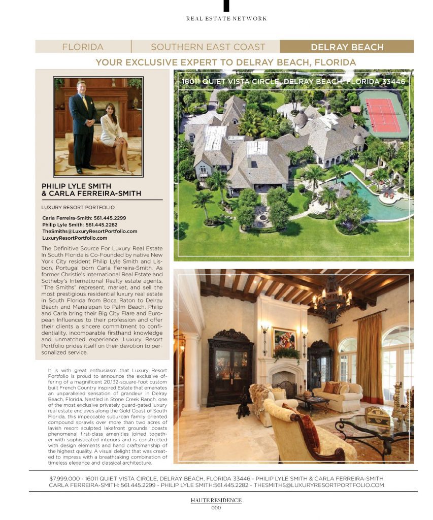 Luxury Resort Portfolio - Haute Residences & Haute Living Magazines