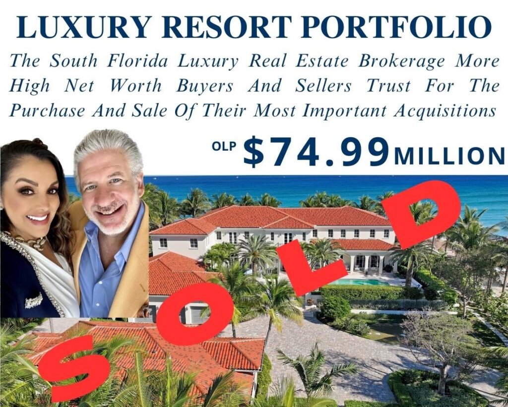 Luxury Resort Portfolio - Philip & Carla Smith Sell Highest Priced Florida Beaches MLS Recorded Home Of 2023